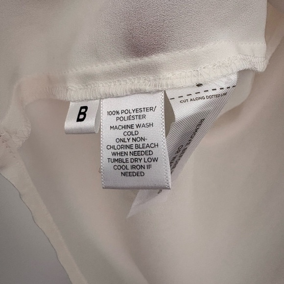 LOFT Women's Ivory Button-Down Blouse - Picture 4 of 4